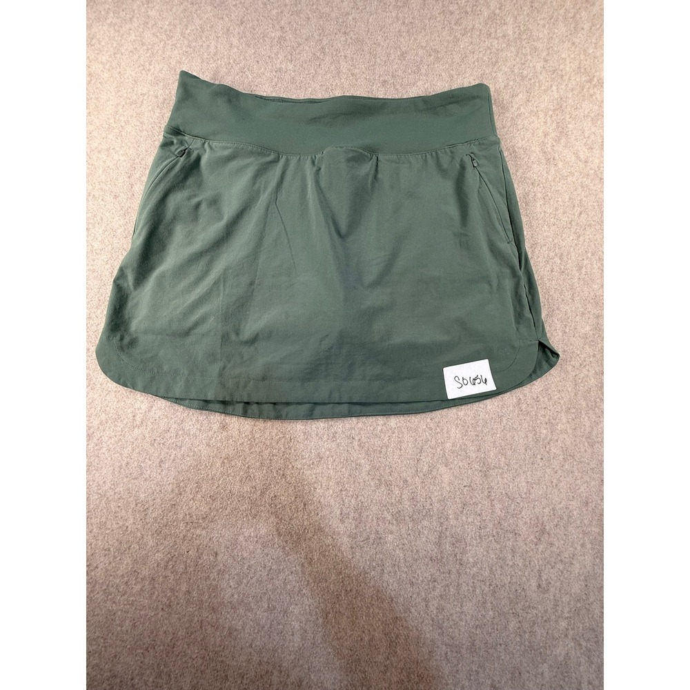 Eddie Bauer Womens Green Active Skort Size Medium Hiking Golf Athletic Skirt